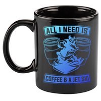 All I Need Is Coffee And A Jet Ski Jet Skiing Jet Skier Great Gift 11oz C Handle Ceramic Mug