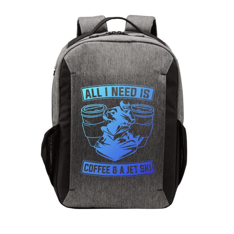 All I Need Is Coffee And A Jet Ski Jet Skiing Jet Skier Great Gift Vector Backpack