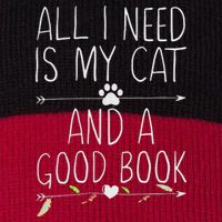 All I Need Is My Cat And A Good Book Stripe Pom Pom Beanie