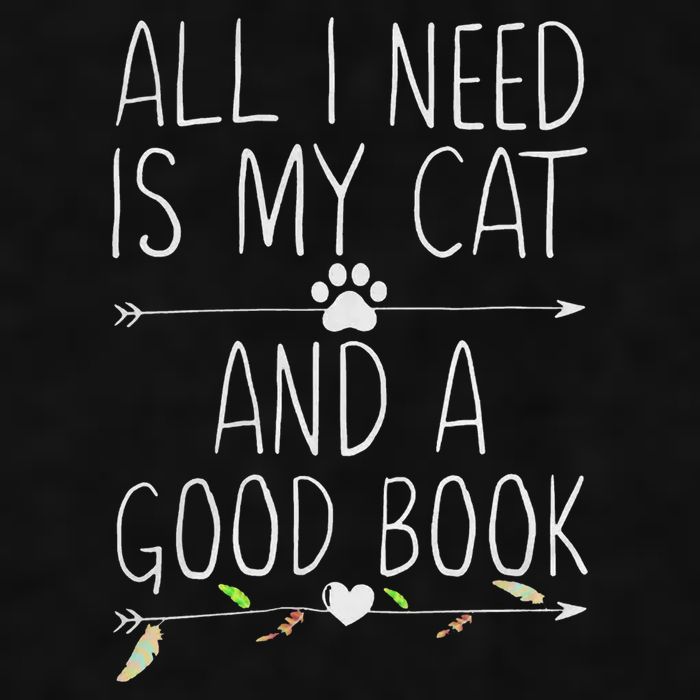 All I Need Is My Cat And A Good Book Ladies PosiCharge Tri-Blend Wicking Tank