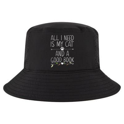All I Need Is My Cat And A Good Book Cool Comfort Performance Bucket Hat
