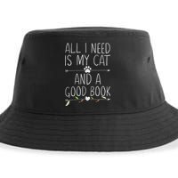 All I Need Is My Cat And A Good Book Sustainable Bucket Hat