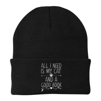 All I Need Is My Cat And A Good Book Beanie