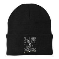 All I Need Is My Cat And A Good Book Beanie