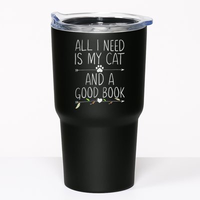 All I Need Is My Cat And A Good Book Tumbler