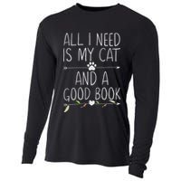 All I Need Is My Cat And A Good Book Cooling Performance Long Sleeve Crew