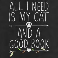 All I Need Is My Cat And A Good Book 25L Jumbo Tote