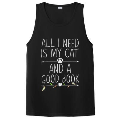 All I Need Is My Cat And A Good Book PosiCharge Competitor Tank