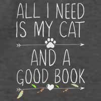 All I Need Is My Cat And A Good Book Vector Backpack