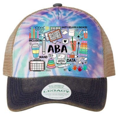 ABA Inclusion Neurodiversity Special Education SPED Legacy Tie Dye Trucker Hat