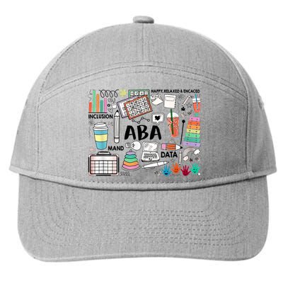 ABA Inclusion Neurodiversity Special Education SPED 7-Panel Snapback Hat