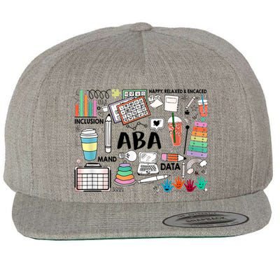 ABA Inclusion Neurodiversity Special Education SPED Wool Snapback Cap