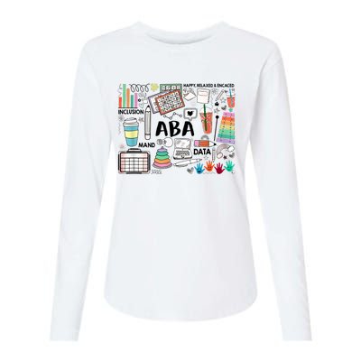 ABA Inclusion Neurodiversity Special Education SPED Womens Cotton Relaxed Long Sleeve T-Shirt