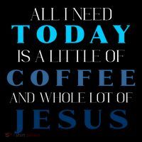 All I Need Today Is A Little Coffee And A Whole Lot Of Jesus Stripe Pom Pom Beanie