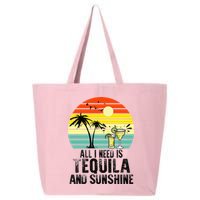 All I Need Is Tequila And Sunshine Beach Vacation Summer 25L Jumbo Tote