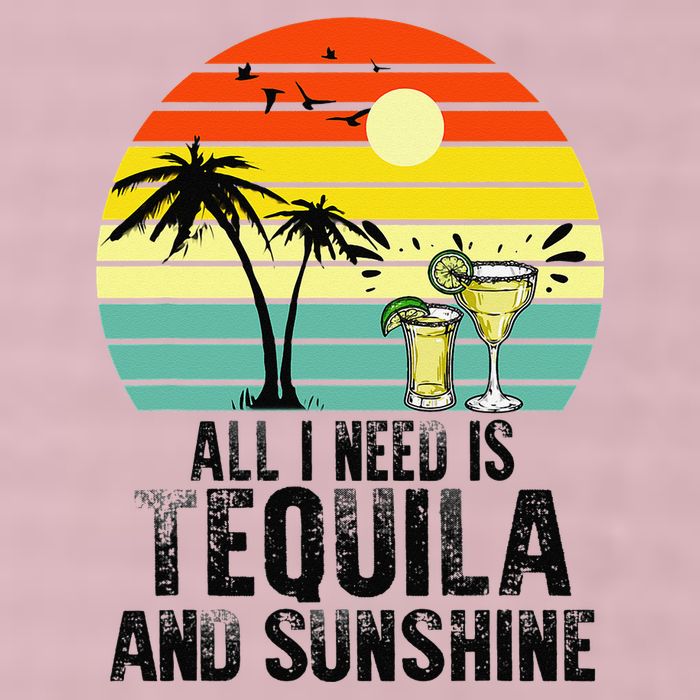 All I Need Is Tequila And Sunshine Beach Vacation Summer 25L Jumbo Tote