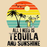 All I Need Is Tequila And Sunshine Beach Vacation Summer Zip Tote Bag