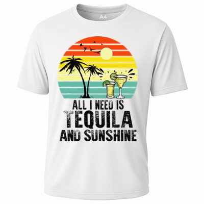 All I Need Is Tequila And Sunshine Beach Vacation Summer Cooling Performance Crew T-Shirt