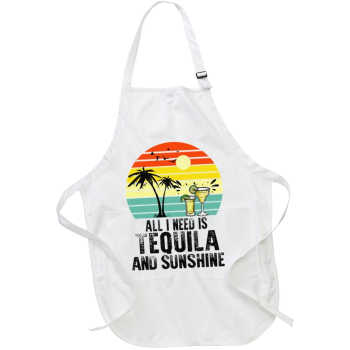 All I Need Is Tequila And Sunshine Beach Vacation Summer Apron
