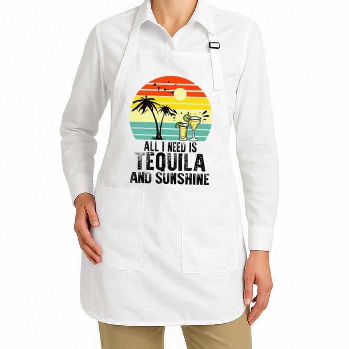 All I Need Is Tequila And Sunshine Beach Vacation Summer Apron