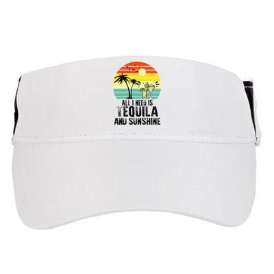 All I Need Is Tequila And Sunshine Beach Vacation Summer Adult Drive Performance Visor