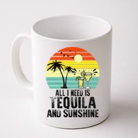 All I Need Is Tequila And Sunshine Beach Vacation Summer Mug
