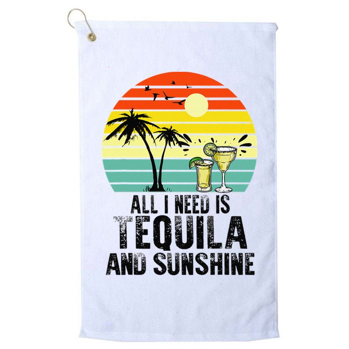 All I Need Is Tequila And Sunshine Beach Vacation Summer Golf Towel