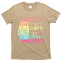 Autism Is Not A Disability ItS A Different Ability Rainbow T-Shirt