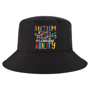 Autism Is Not A Disability It's A Different Ability Support Cute Gift Cool Comfort Performance Bucket Hat