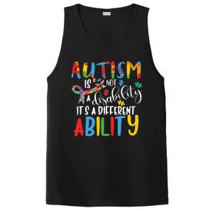 Autism Is Not A Disability It's A Different Ability Support Cute Gift PosiCharge Competitor Tank