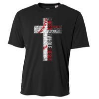 All I Need Is Baseball & Jesus Christian Cross Faith Cooling Performance Crew T-Shirt