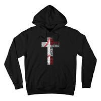 All I Need Is Baseball & Jesus Christian Cross Faith Tall Hoodie