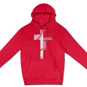 All I Need Is Baseball & Jesus Christian Cross Faith Premium Pullover Hoodie