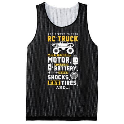 All I Need Is This RC Truck And A Bigger Motor RC Car Racing Mesh Reversible Basketball Jersey Tank