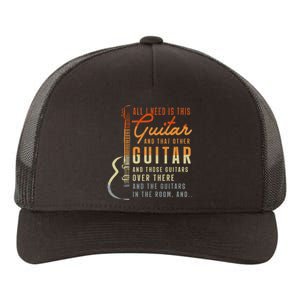 All I Need Is This Guitar Player Gifts Guitarist Music Band Yupoong Adult 5-Panel Trucker Hat