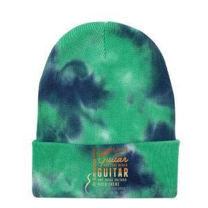 All I Need Is This Guitar Player Gifts Guitarist Music Band Tie Dye 12in Knit Beanie