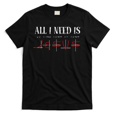 All I Need Is Jesus Math Funny Math Equation Christian Lover T-Shirt
