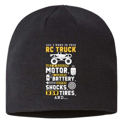 All I Need Is This RC Truck And A Bigger Motor RC Car Racing Sustainable Beanie