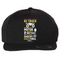 All I Need Is This RC Truck And A Bigger Motor RC Car Racing Wool Snapback Cap