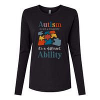 Autism Is Not A Disability Autism Awareness Womens Cotton Relaxed Long Sleeve T-Shirt