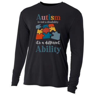 Autism Is Not A Disability Autism Awareness Cooling Performance Long Sleeve Crew