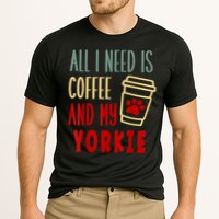ALL I NEED IS COFFEE AND MY YORKIE Performance Shirt