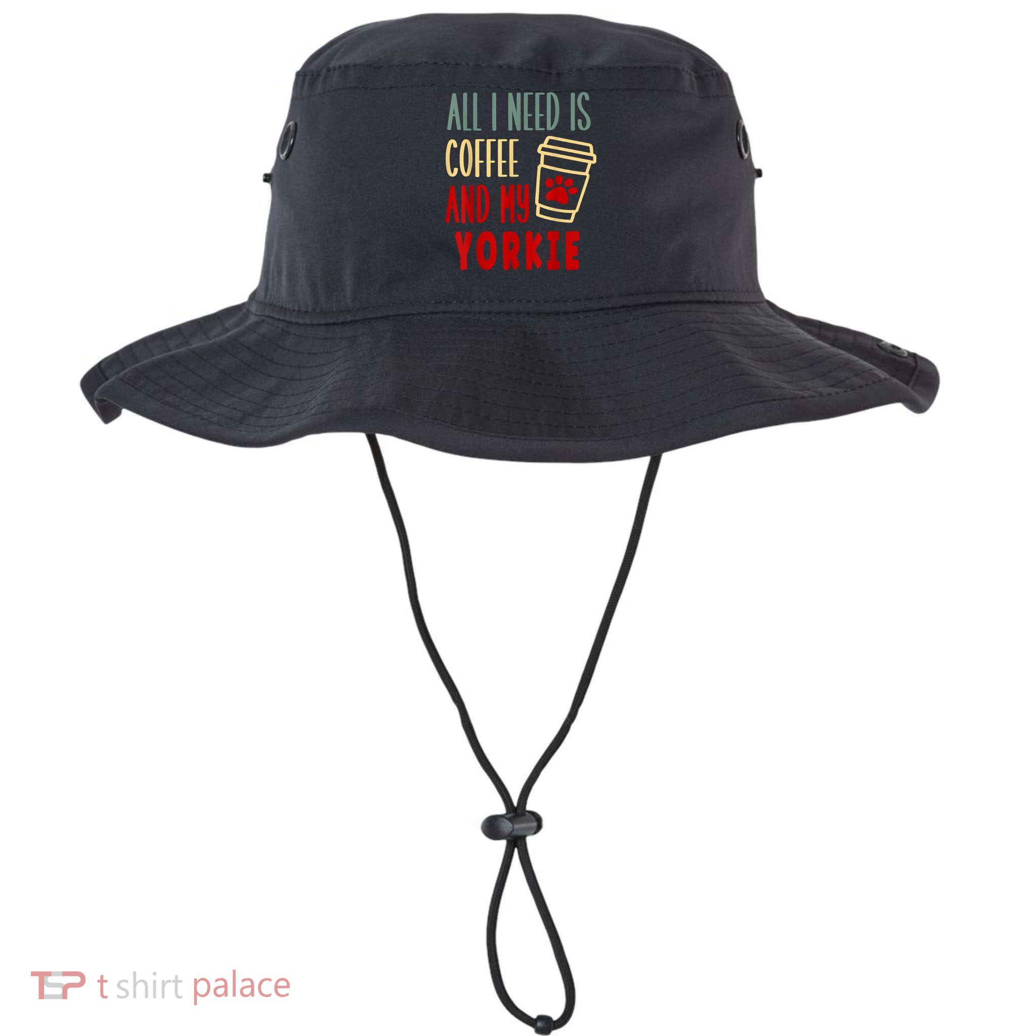 ALL I NEED IS COFFEE AND MY YORKIE Bucket Hat