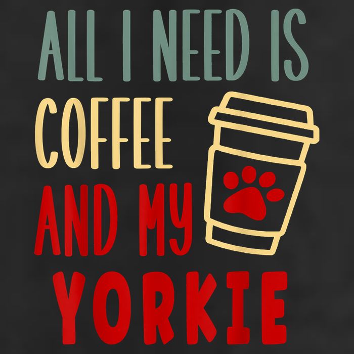 ALL I NEED IS COFFEE AND MY YORKIE Golf Towel