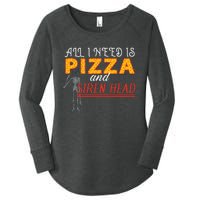 Alls I Need Is Pizza And Siren Head Women's Perfect Tri Tunic Long Sleeve Shirt