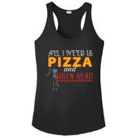 Alls I Need Is Pizza And Siren Head Ladies PosiCharge Competitor Racerback Tank