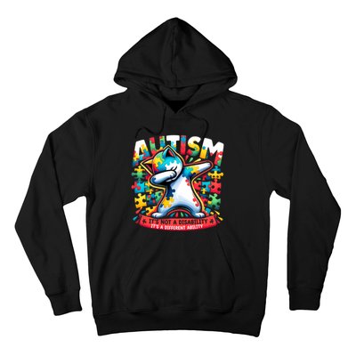 Autism ItS Not A Disability ItS A Different Ability Puzzle Hoodie