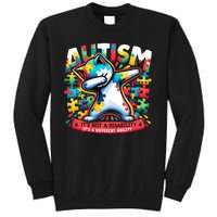 Autism ItS Not A Disability ItS A Different Ability Puzzle Tall Sweatshirt