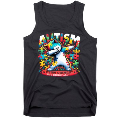 Autism ItS Not A Disability ItS A Different Ability Puzzle Tank Top