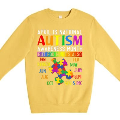 April Is National Autism Awareness Month Premium Crewneck Sweatshirt